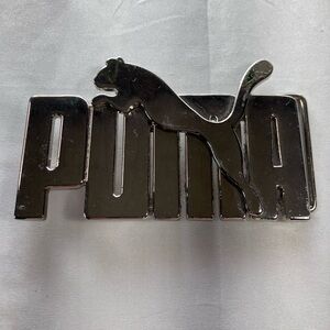 VINTAGE Puma Chrome Belt Buckle Y2K 2000s